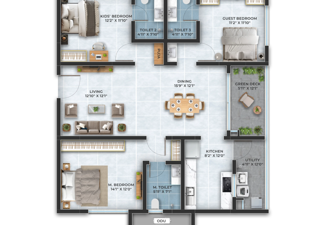 ASBL-LANDMARK-KUKATPALLY-1805-NORTH-3BHK