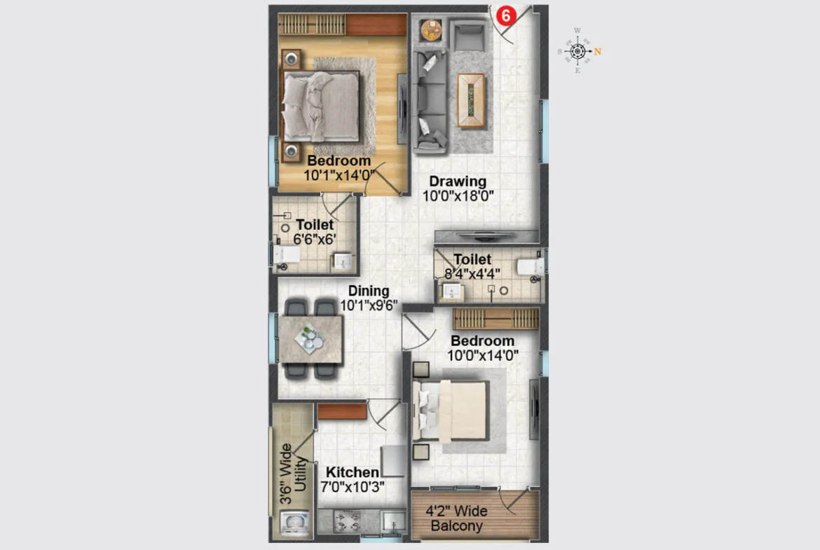 Greater-Infra-Miyapur-2BHK-1155-west