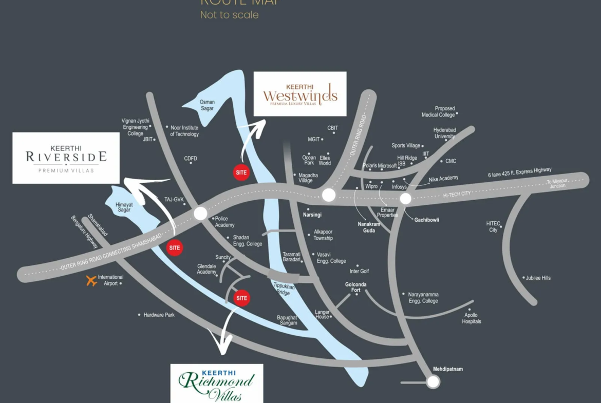 Keerthi's-River-Side-Appa-Junction-Route-Map