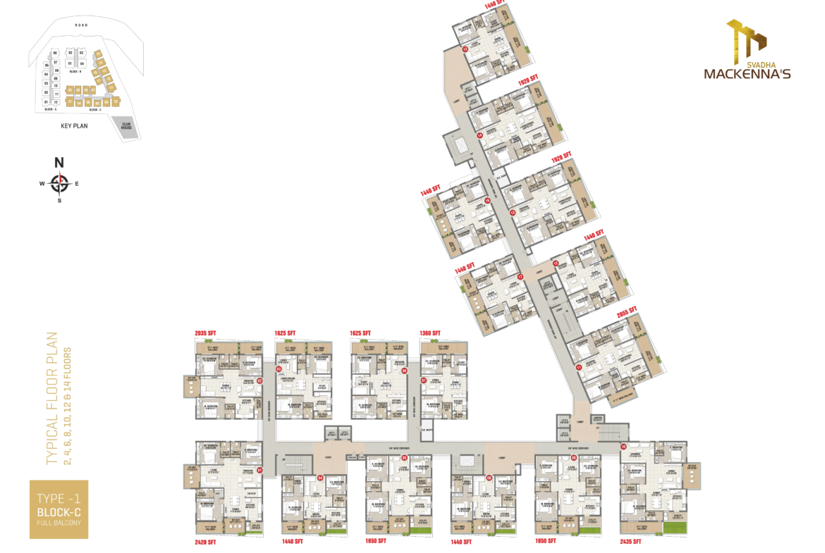 SVADHA-Mackenna's-Kollur-Block-C-Type-1-Key-Plan