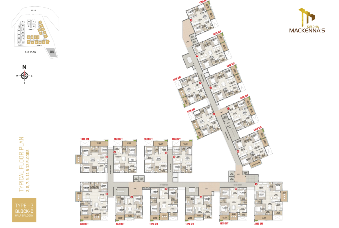 SVADHA-Mackenna's-Kollur-Block-C-Type-2-Key-Plan