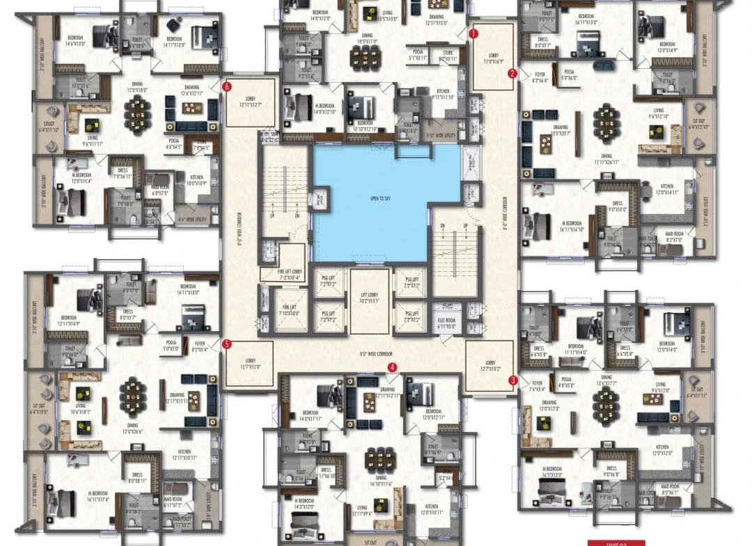 Western-Springs-Nanakramguda-Floor-Plan