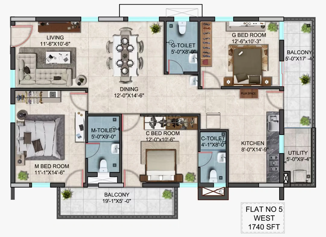 AAKRITI-MIRO-TELLAPUR-FLOOR-PLAN-WEST-1740