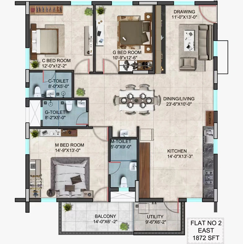 AAKRITI-MIRO-TELLAPUR-FLOOR-PLAN-EAST-1872