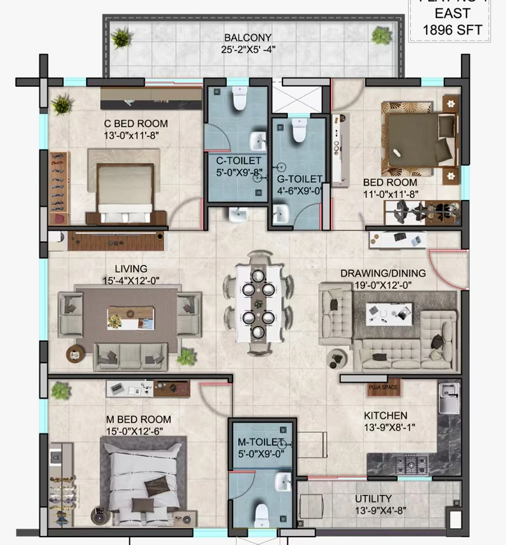 AAKRITI-MIRO-TELLAPUR-FLOOR-PLAN-EAST-1896