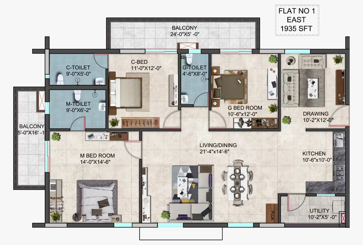 AAKRITI-MIRO-TELLAPUR-FLOOR-PLAN-EAST-1935