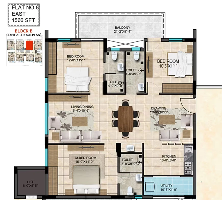 AAKRITI-MIRO-TELLAPUR-FLOOR-PLAN-EAST-1566