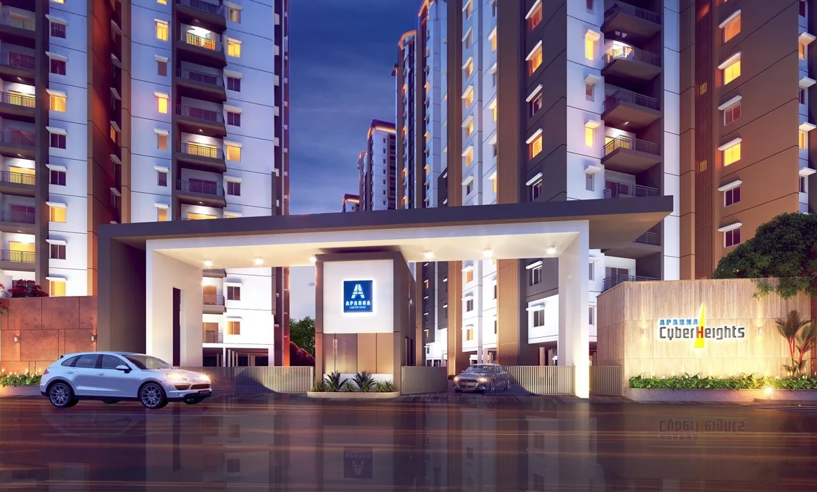 APARNA-CYBERHEIGHTS-TELLAPUR-GRAND ENTRANCE