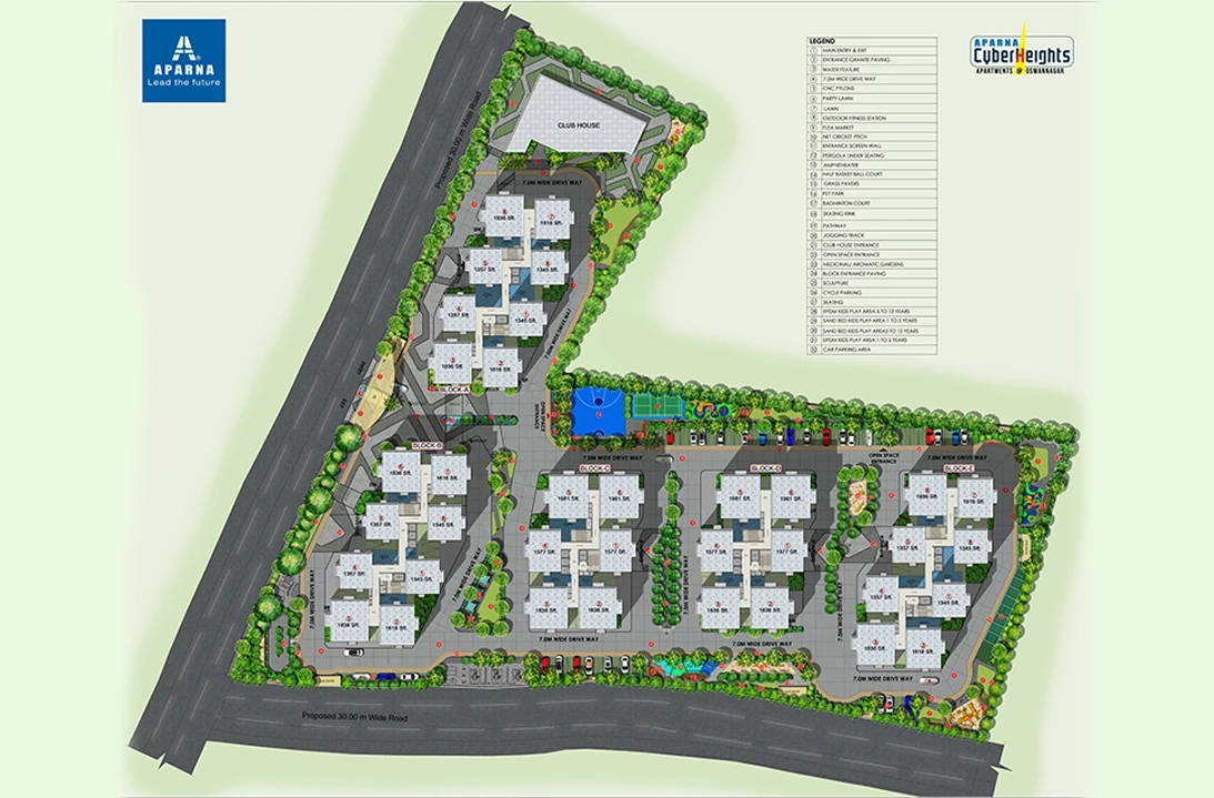 APARNA-CYBERHEIGHTS-TELLAPUR-MASTER-PLAN