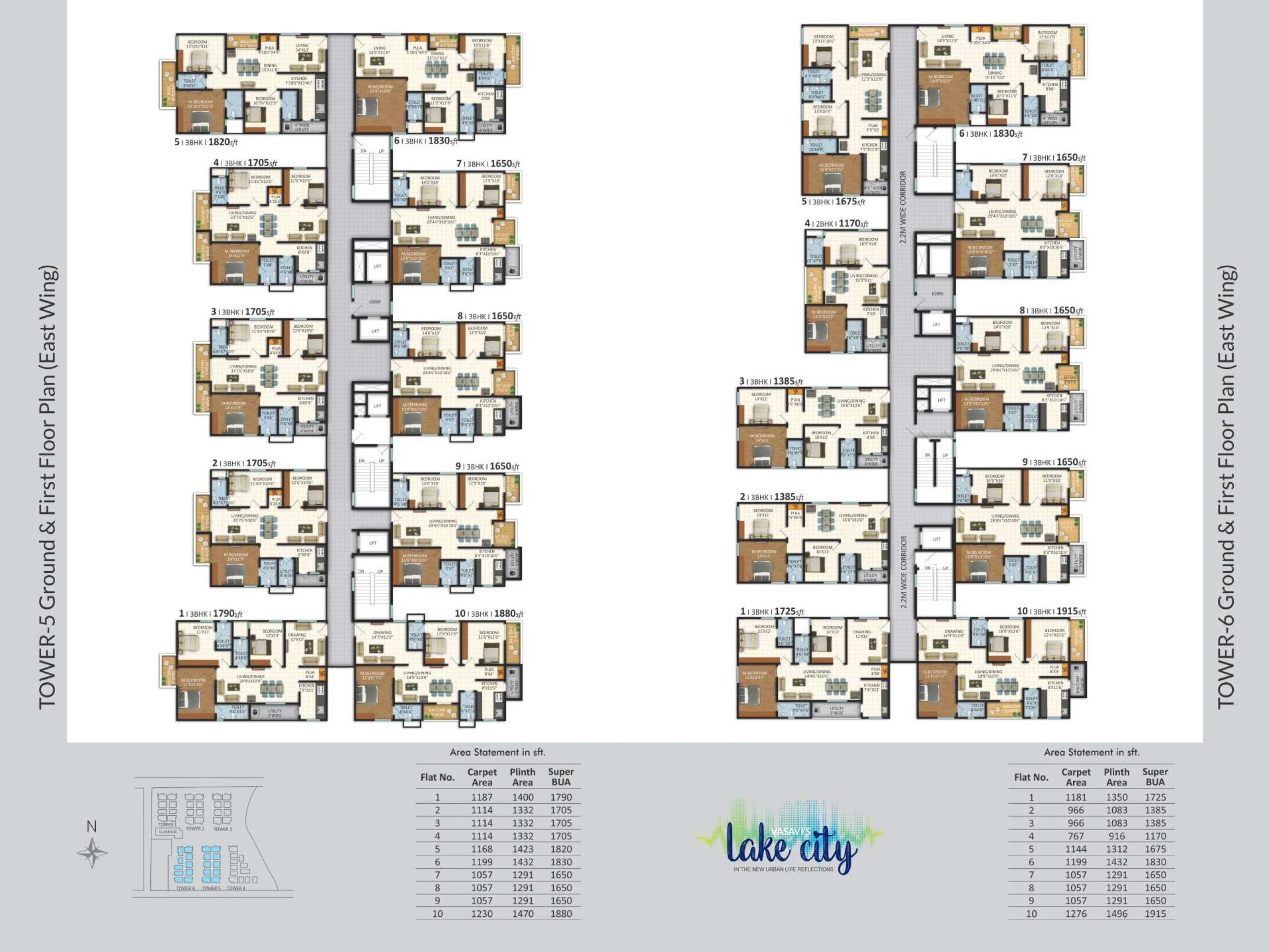 vasavi-lakecity-hafeezpet-floor-plan-east-wing